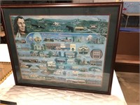 33 inches across Cleveland Tn framed picture