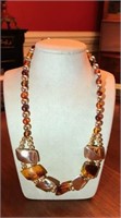 Nice chunky necklace with sterling silver clasp
