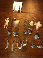 All of these are sterling silver items- earrings s