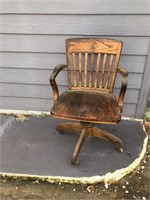 Nice antique wooden office chair