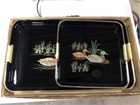 Duck Asian dinner tray set