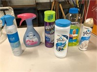 Lot of 6 household cleaners- about half full