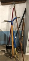Lot of miscellaneous tools- sledgehammers and more