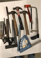 Large lot of hammers/ miscellaneous