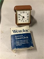 Travel clock in its original box