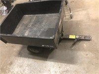 Blue Hark 10 cubic ft steel cart- has a bad tire