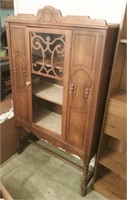 Antique Wood Curio Cabinet