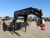 (DMV) 2017 PJ 8'6"W x 20'9"L Gooseneck Equipment T