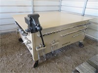 Heavy Duty All Steel Work Table with multiple tool