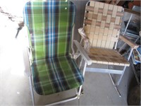 Lawn Rocking Chair & Folding Lawn Chair