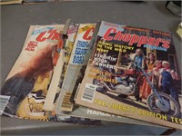 LOT-CHOPPERS MAGAZINE - VINTAGE - USED