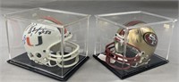 2 Signed Miniature Football Jerry Rice & More
