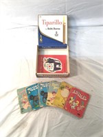 lot of tiny tales books in a small cigar box