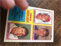1984 Topps Highlights Bench, Perry, Yaz
