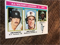 1976 Topps AL Victory Leaders