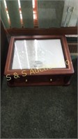 State quarters wood storage box-no coins