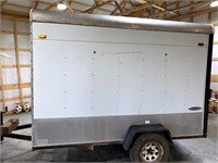 White Homesteader 10' Foot Box Trailer