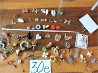 Huge Earring & Pin Lot