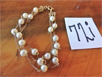 6.25" Pearl 3 Strand Bracelet