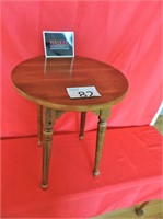 Ethan Allen Wood Round Top Side Table