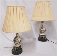Pair Vintage Atomic Table Lamps