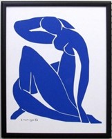 Blue Nude I on canvas by Henri Matisse