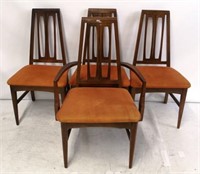 Set of 4 Mid Century Chairs - 23" x 38" x 19"