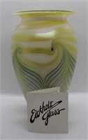 Eickholt Glass art vase - signed