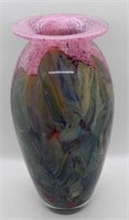 Eickholt Art Glass vase- signed