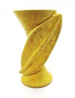 Gonder Pottery Leaf Vase - 6 1/4" Tall