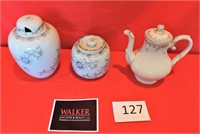 Ceramic Vase & Teapot  Lot