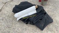 set of 3 black tarps / 1 white