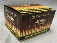 100 round box of .223 rifle cartridges*WE WILL NOT