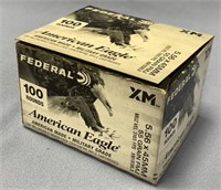 100 round box of 5.56 NATO cartridges *WE WILL NOT