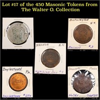 Lot #17 of the 450 Masonic Tokens from The Walter