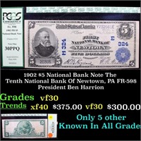 1902 $5 National Bank Note The Tenth National Bank
