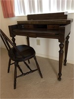 Antique Writing Desk with Chair