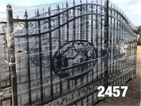 Pair of Wrought Iron Gates (14' Wide)
