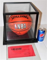 1992-93 Signed Blazer Basketball w COA