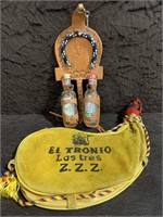 Spanish Leather Wineskin Canteen & Bottle Holders