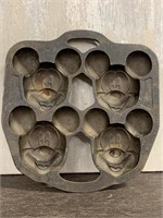 Cast Iron Disney Mickey Mouse Muffin Pan