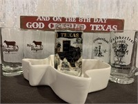 Texas Frankoma Bowl, Beer Glasses & Mugs