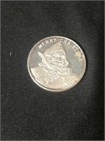 1993 Merry Christmas .999 Oz Sterling Coin