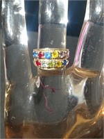 10K Gold & Colored Stoned Ring