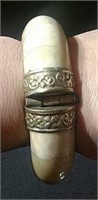 Wonderful Bone & Wood Bangle Bracelet