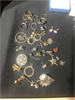 Costume Rings, Brooches Tie Pins & More