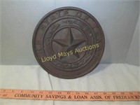 State of Texas Cast Iron Wall Plaque