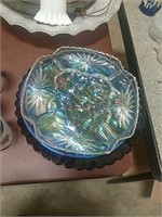 Carnival Glass & Star of David Egg Plate & More