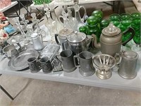 Group Pewter Aluminum Items