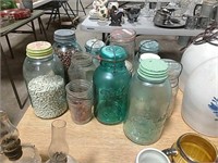 Group Canning Jars - Blue Mason & Others